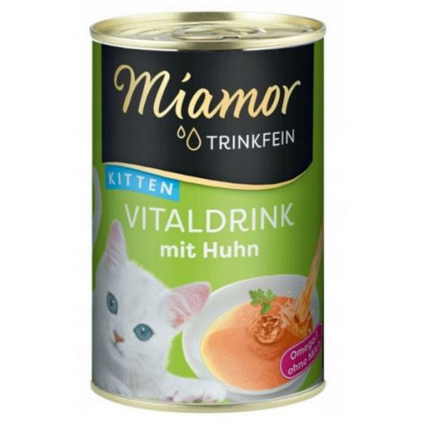 Miamor Vitaldrink Kitten z kurczakiem puszka 135g