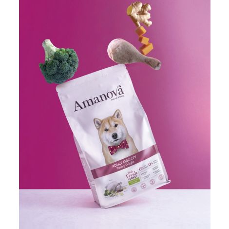 Amanova Dog Adult Obesity Turkey Delight - indyk 2kg - 3