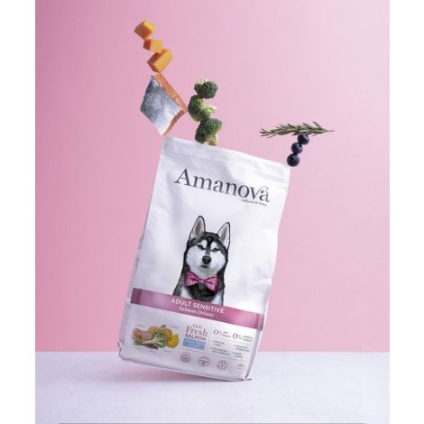 Amanova Dog Adult Sensitive Salmon Deluxe - łosoś 10kg - 3