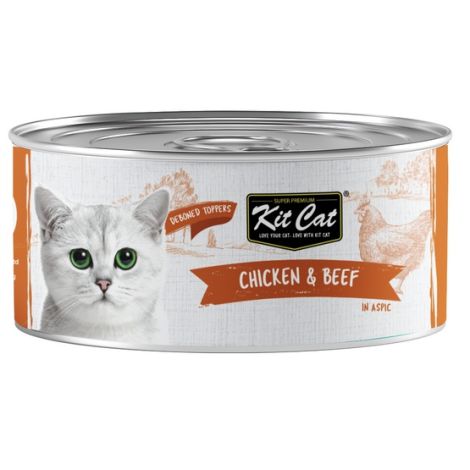 Kit Cat Chicken & Beef puszka 80g - 2