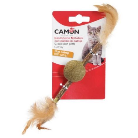 Camon Cat Toy Matatabi Kij z piłką z kocimiętką