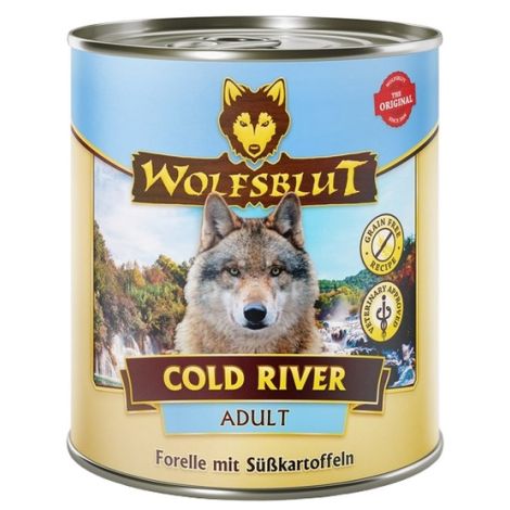 Wolfsblut Dog Cold River - pstrąg i bataty puszka 800g