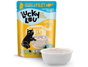 Lucky Lou Extrafood Kurczak i tuńczyk w bulionie saszetka 70g