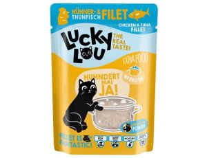 Lucky Lou Extrafood Kurczak i tuńczyk w bulionie saszetka 70g - 2