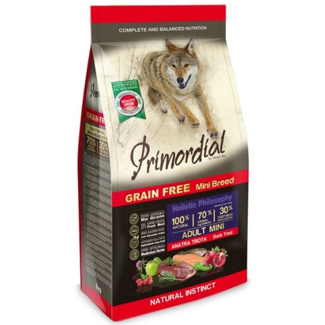 Primordial Dog Grain Free Mini Adult Duck & Trout 6kg