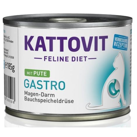 Kattovit Feline Diet Gastro indyk puszka 185g