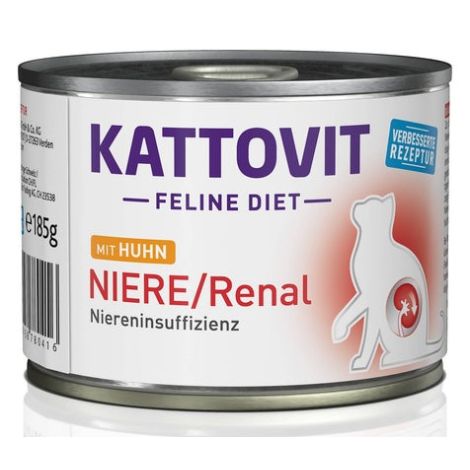 Kattovit Feline Diet Niere/Renal kurczak puszka 185g