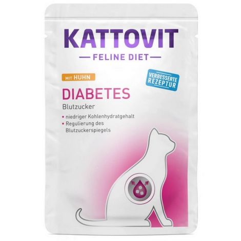 Kattovit Feline Diet Diabetes kurczak saszetka 85g