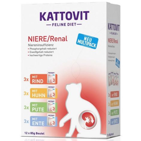 Kattovit Feline Diet Niere/Renal Multipack saszetki 12x85g