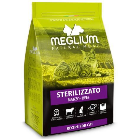 Meglium Cat Adult Neutered Beef 10kg