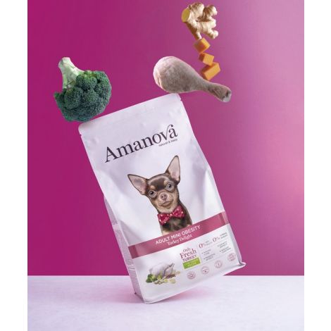 Amanova Dog Adult Mini Obesity Turkey Delight - indyk 7kg - 2