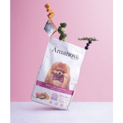 Amanova Dog Adult Mini Sensitive Salmon Deluxe - łosoś 800g - 3