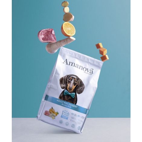 Amanova Dog Adult Mini Exigent Iberian Pork - wieprzowina 800g - 3