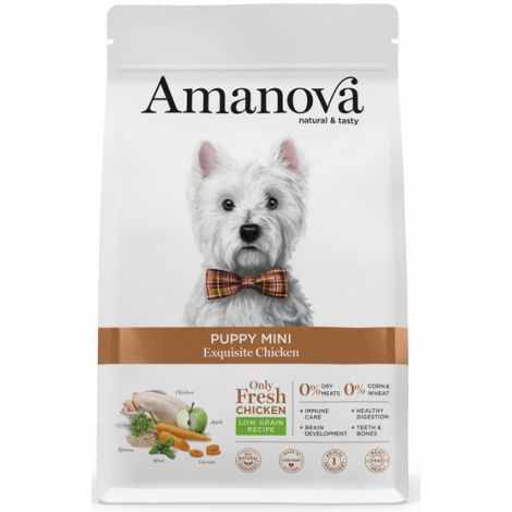 Amanova Dog Puppy Mini Exquisite Chicken - kurczak 2kg