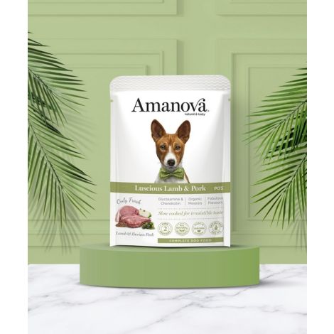 Amanova Dog Adult Luscious Lamb & Pork - jagnięcina i wieprzowina saszetka 300g [P05] - 3