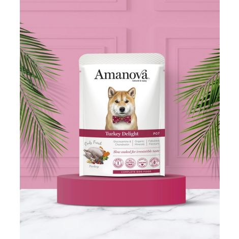 Amanova Dog Adult Turkey Delight - indyk saszetka 100g [P07] - 3