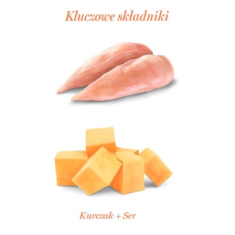 Amanova Cat Chicken & Cheese - kurczak i ser w bulionie puszka 70g [02] - 4