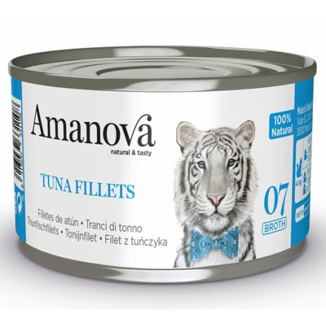 Amanova Cat Tuna Fillets - tuńczyk w bulionie puszka 70g [07]