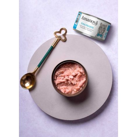 Amanova Cat Tuna Fillets - tuńczyk w bulionie puszka 70g [07] - 2