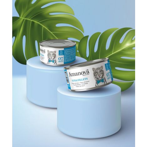 Amanova Cat Tuna Fillets - tuńczyk w bulionie puszka 70g [07] - 3