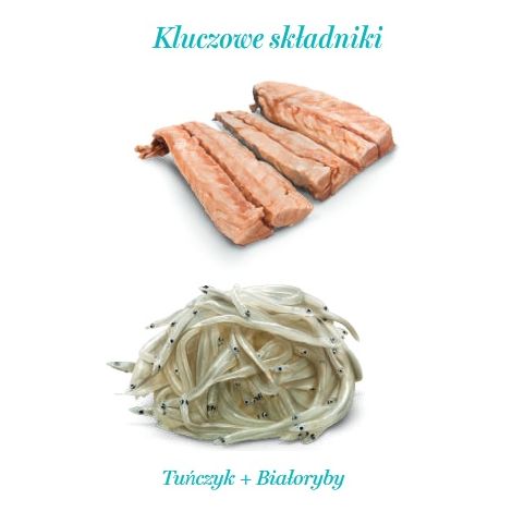 Amanova Cat Tuna & Whitebaits - tuńczyk i białoryby w bulionie puszka 70g [09] - 4