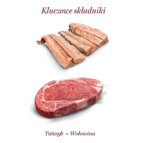 Amanova Cat Tuna & Beef - tuńczyk i wołowina w bulionie puszka 70g [16] - 4