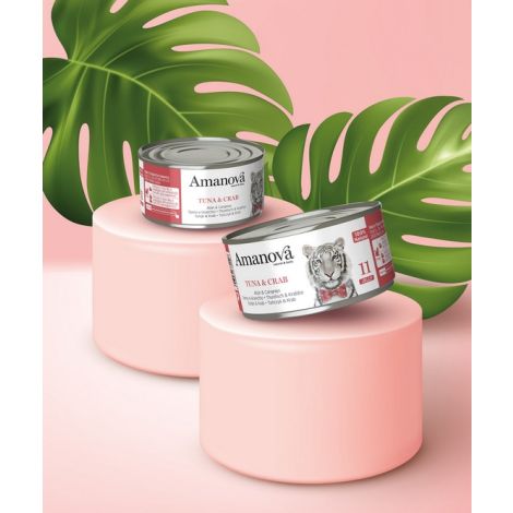 Amanova Cat Tuna & Crab - tuńczyk i krab w galaretce puszka 70g [11] - 3