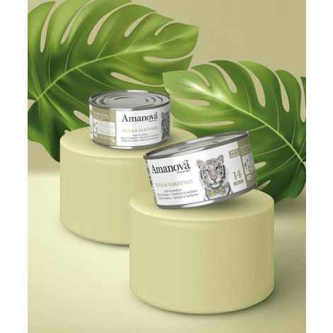 Amanova Cat Tuna & Sardines - tuńczyk i sardynki w galaretce puszka 70g [14] - 3