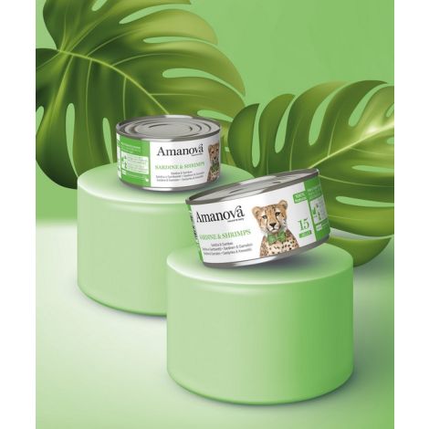 Amanova Cat Sardine & Shrimps - sardynki i krewetki w galaretce puszka 70g [15] - 3