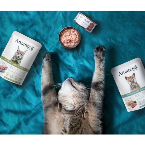 Amanova Cat Brilliant Beef & Chicken - wołowina i kurczak saszetka 85g [P14] - 5