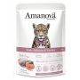 Amanova Cat Tasty Salmon & Turkey - łosoś i indyk saszetka 85g [P11]