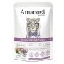 Amanova Cat Sterilised Fish & Turkey - biała ryba i indyk saszetka 85g [P12]