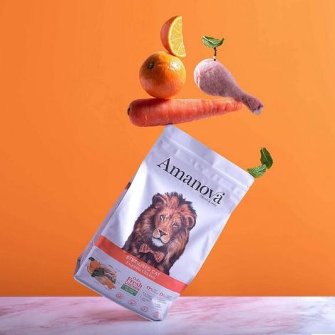 Amanova Cat Sterilised Exquisite Chicken - kurczak 300g - 3