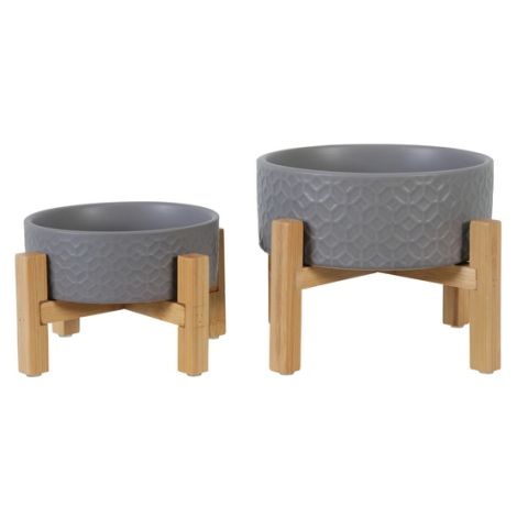 Zolux Miska ceramiczna dla psa i kota Keramo Solo 300ml szara - 2