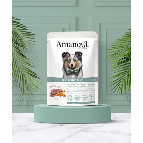 Amanova Dog Adult Irresistible Beef - wołowina saszetka 100g [P02] - 3