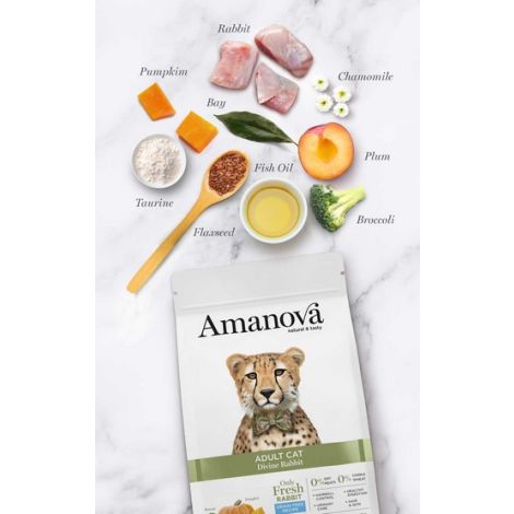 Amanova Cat Adult Divine Rabbit - królik 6kg - 2