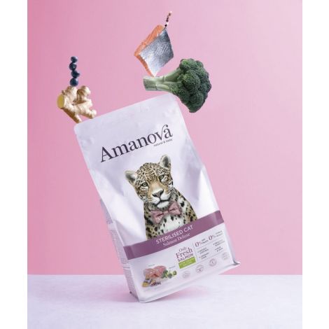 Amanova Cat Sterilised Salmon Deluxe - łosoś 6kg - 3