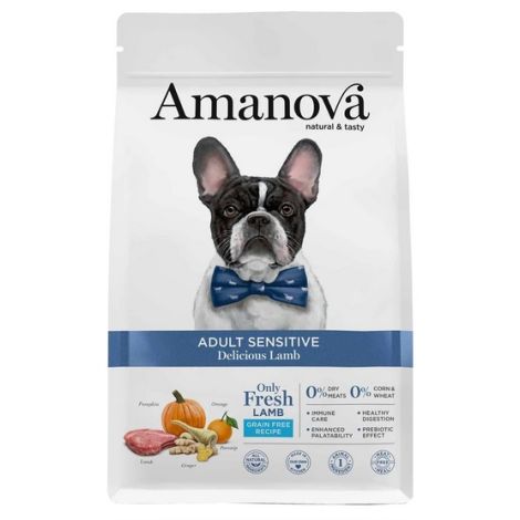 Amanova Dog Adult Sensitive Delicious Lamb - jagnięcina 10kg