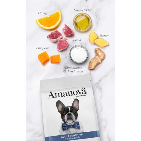 Amanova Dog Adult Sensitive Delicious Lamb - jagnięcina 10kg - 2