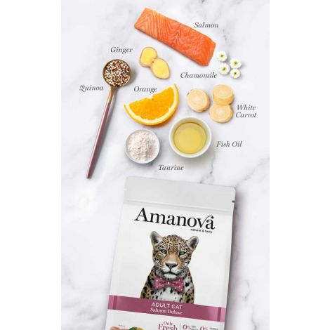Amanova Cat Adult Salmon Deluxe - łosoś 6kg - 2