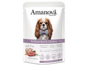 Amanova Dog Adult Brilliant Beef & Chicken - wołowina i kurczak saszetka 100g [P01]