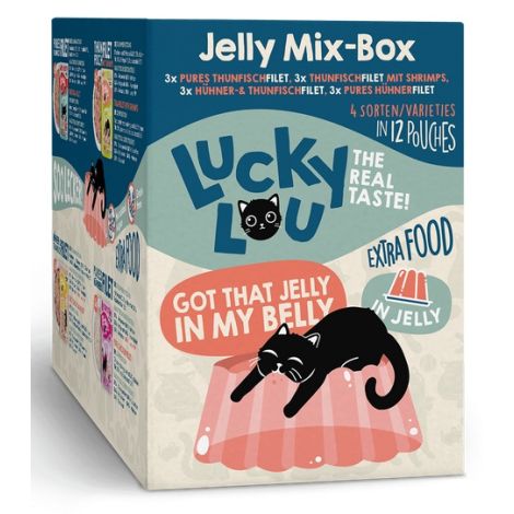 Lucky Lou Extrafood Jelly-Mix-Box Multipack w galaretce saszetki 12x70g - 2