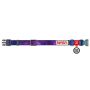 Collar WauDog Nylon Obroża nylonowa z QR-paszportem, plastikowy fastex, wzór NASA21, 15mm/25-35cm - 2