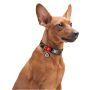 Collar WauDog Nylon Obroża nylonowa z QR-paszportem, plastikowy fastex, wzór POMARAŃCZE, 20mm/28-40cm - 4