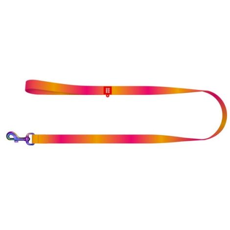 Collar WauDog Recycled Smycz nylonowa, gradient L-XXL 25mm/122cm pomarańczowy - 2