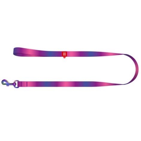 Collar WauDog Recycled Smycz nylonowa, gradient S 15mm/122cm fioletowy - 2