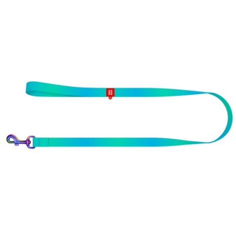 Collar WauDog Recycled Smycz nylonowa, gradient M 20mm/122cm niebieski - 2