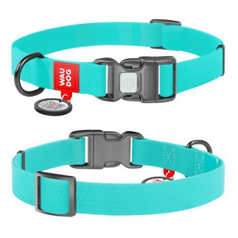 Collar WauDog Waterproof Obroża wodoodporna z QR-paszportem, akumulująca światło, plastikowy fastex, 25mm/34-49cm - 2